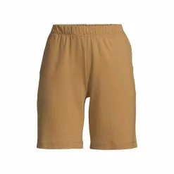 Lands' End Women's Sport Knit High Rise Elastic Waist Pull On Shorts