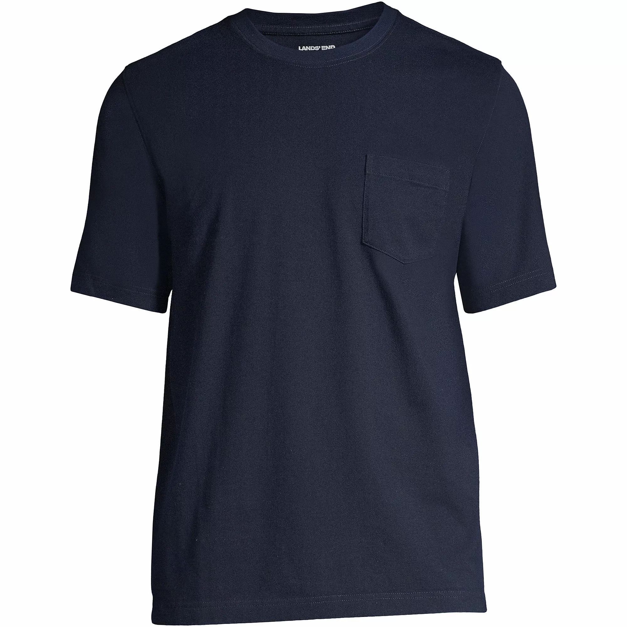 Lands' End Men's Big And Tall Super-T Short Sleeve T-Shirt With Pocket - Image 5