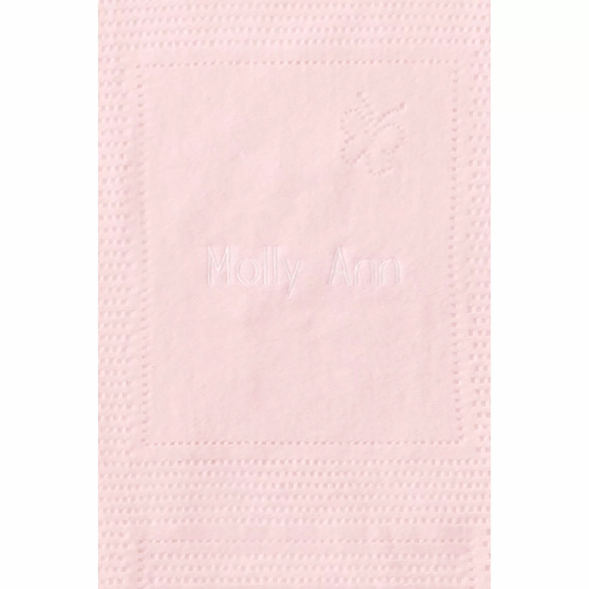 Lands' End Scottish Lace Bunny Baby Blanket - Image 3