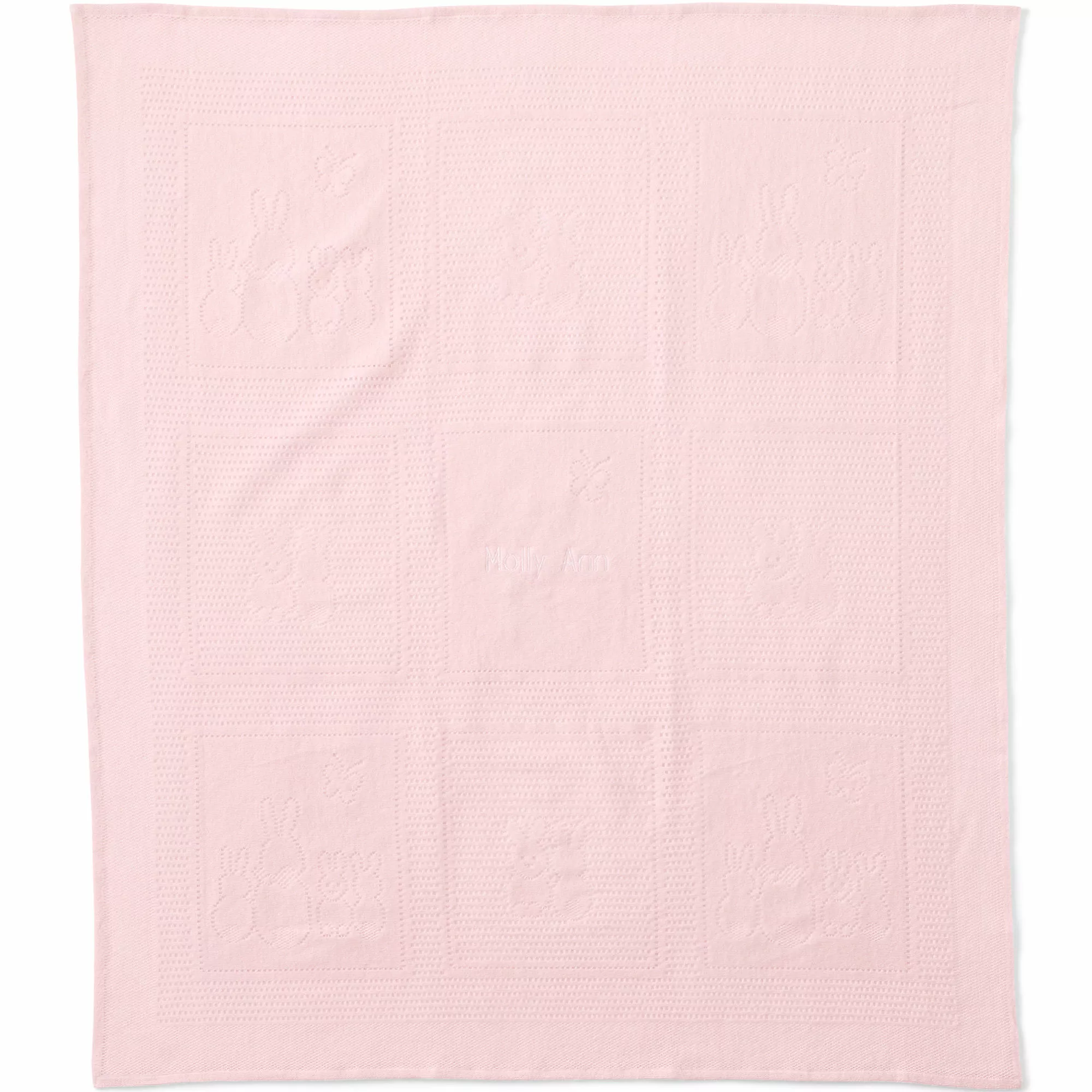 Lands' End Scottish Lace Bunny Baby Blanket