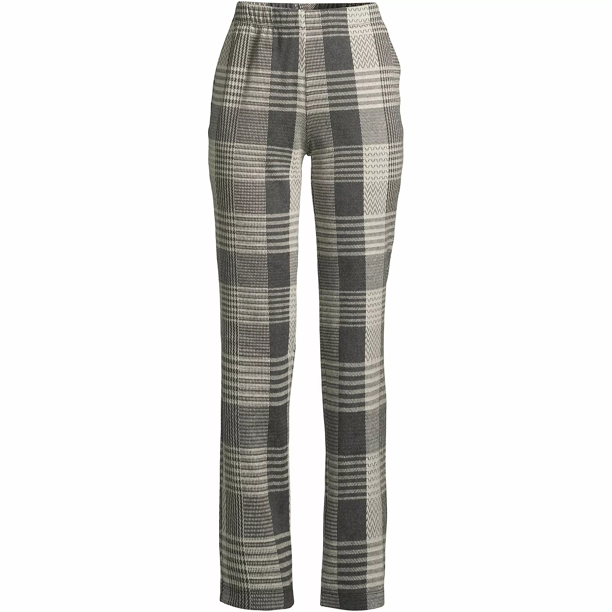 Lands' End Women's Plus Size Sport Knit High Rise Elastic Waist Pull On Pants - Image 5