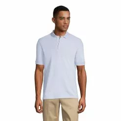 Lands' End Men's Short Sleeve Mesh Polo Shirt