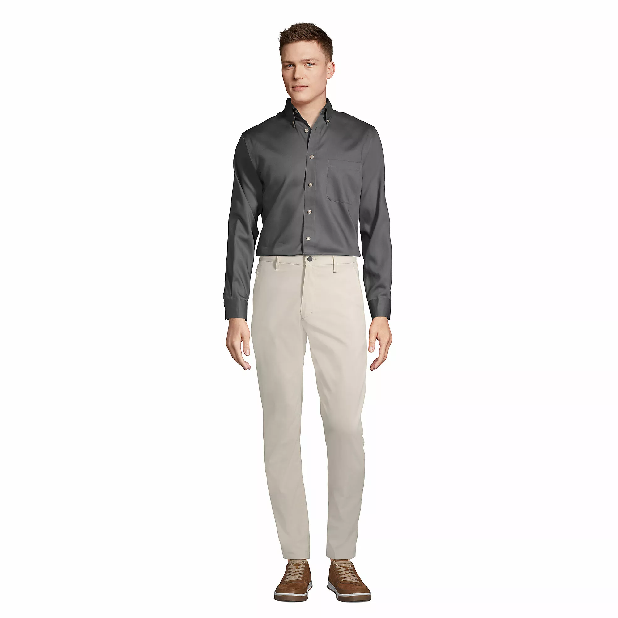 Lands' End Men's Long Sleeve Performance Twill Shirt - Image 4