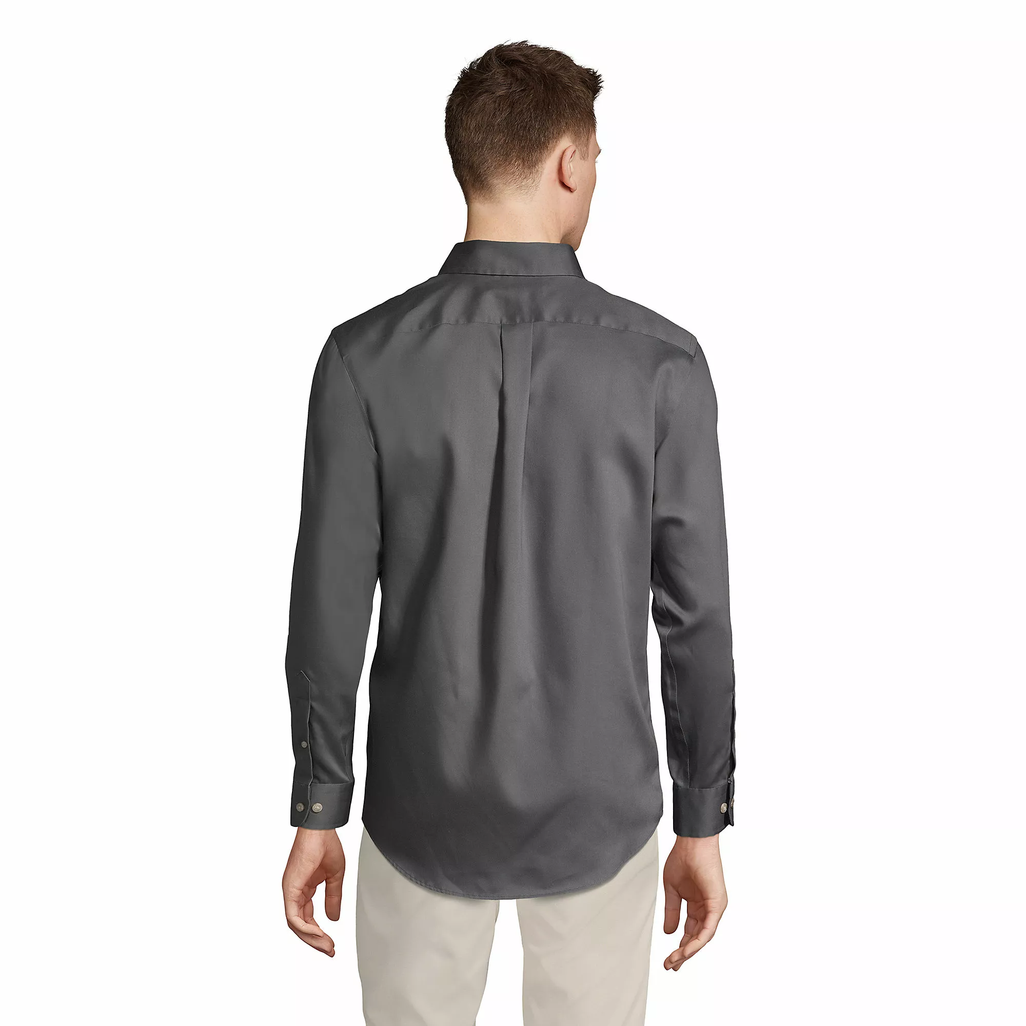 Lands' End Men's Long Sleeve Performance Twill Shirt - Image 2