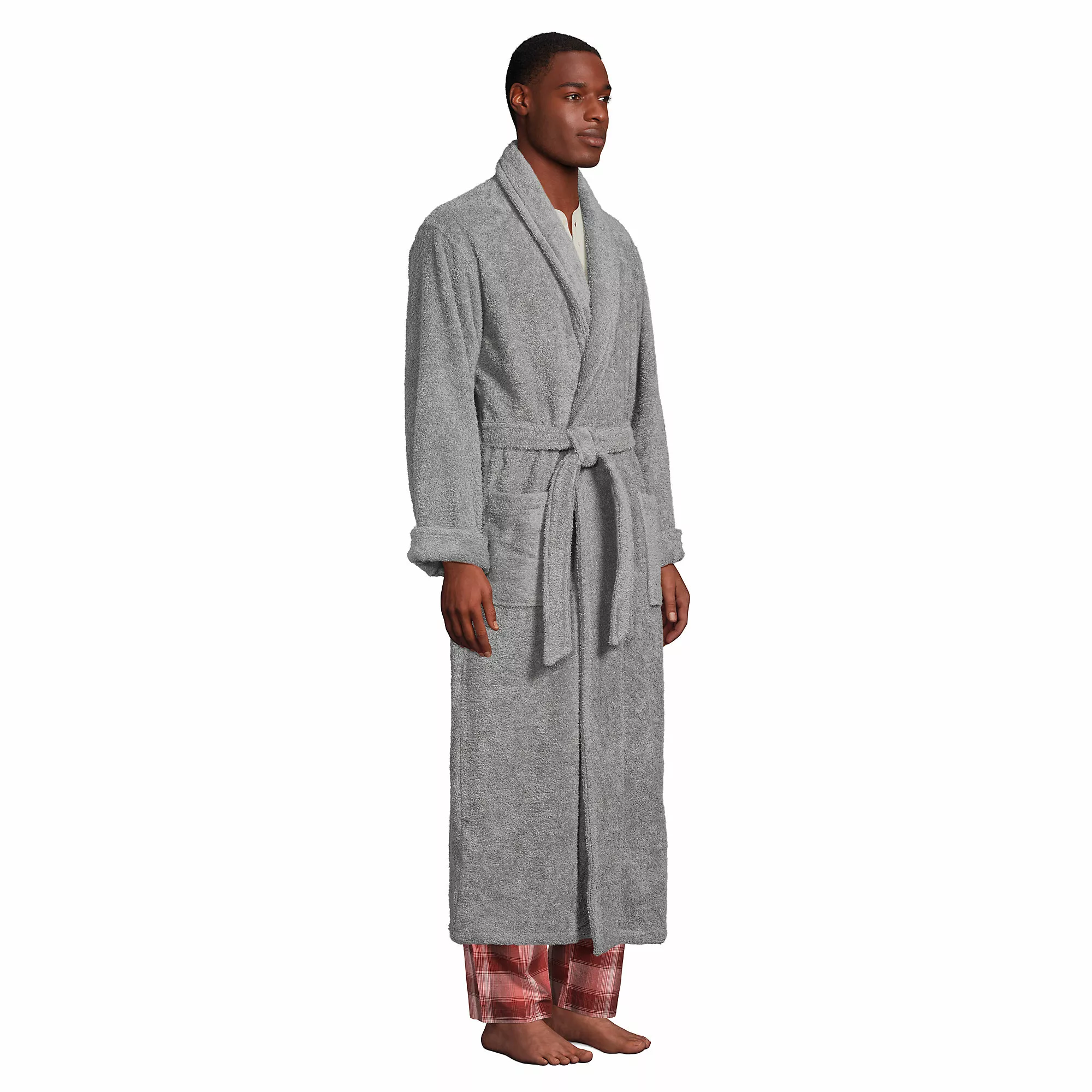 Lands' End Men's Full Length Turkish Terry Robe - Image 3
