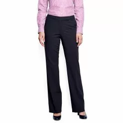 Lands' End Women's Washable Wool Curvy Modern Pants