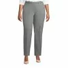 Lands' End Women's Plus Size Washable Wool Straight Modern Pants