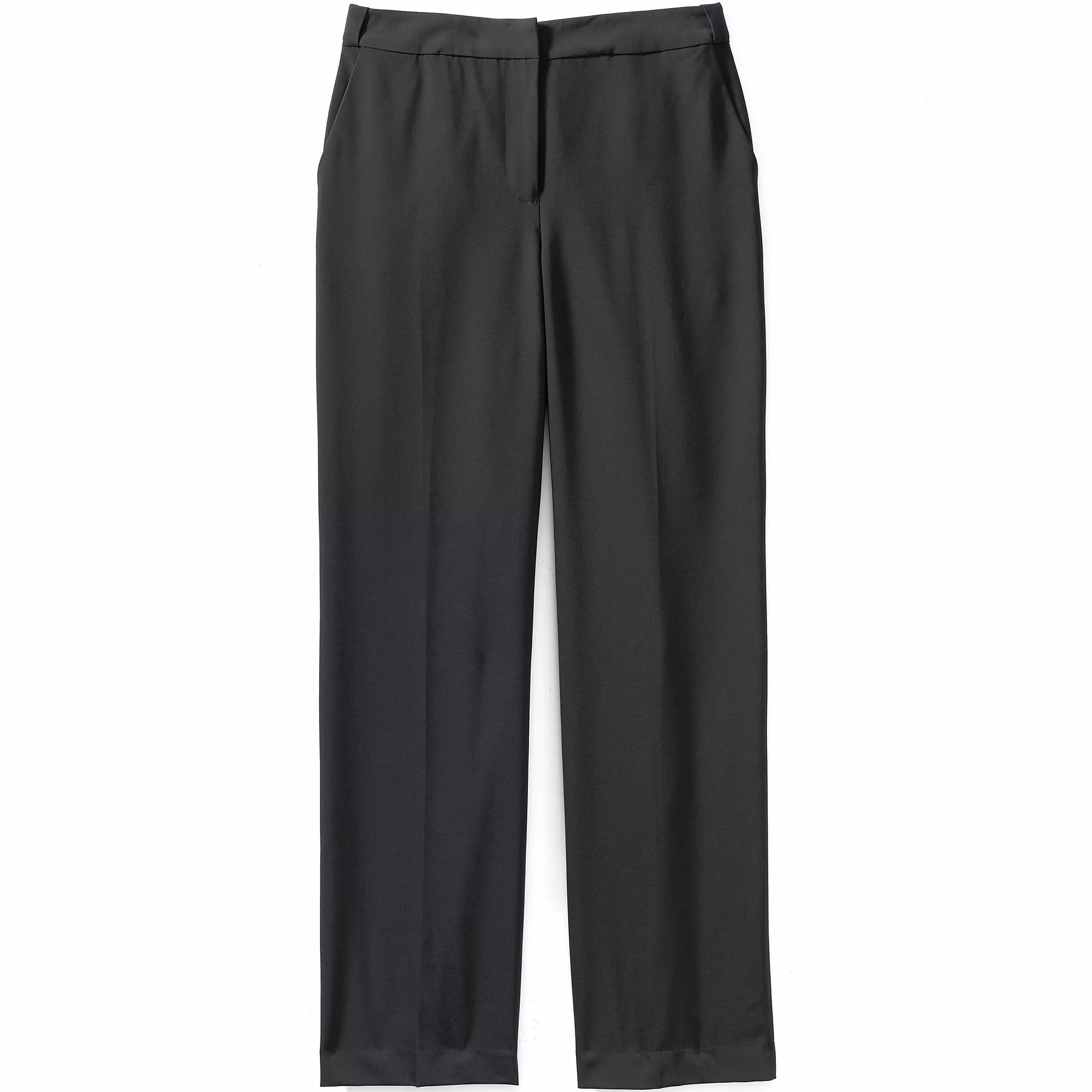 Lands' End Women's Washable Wool Plain Comfort Trousers - Image 2