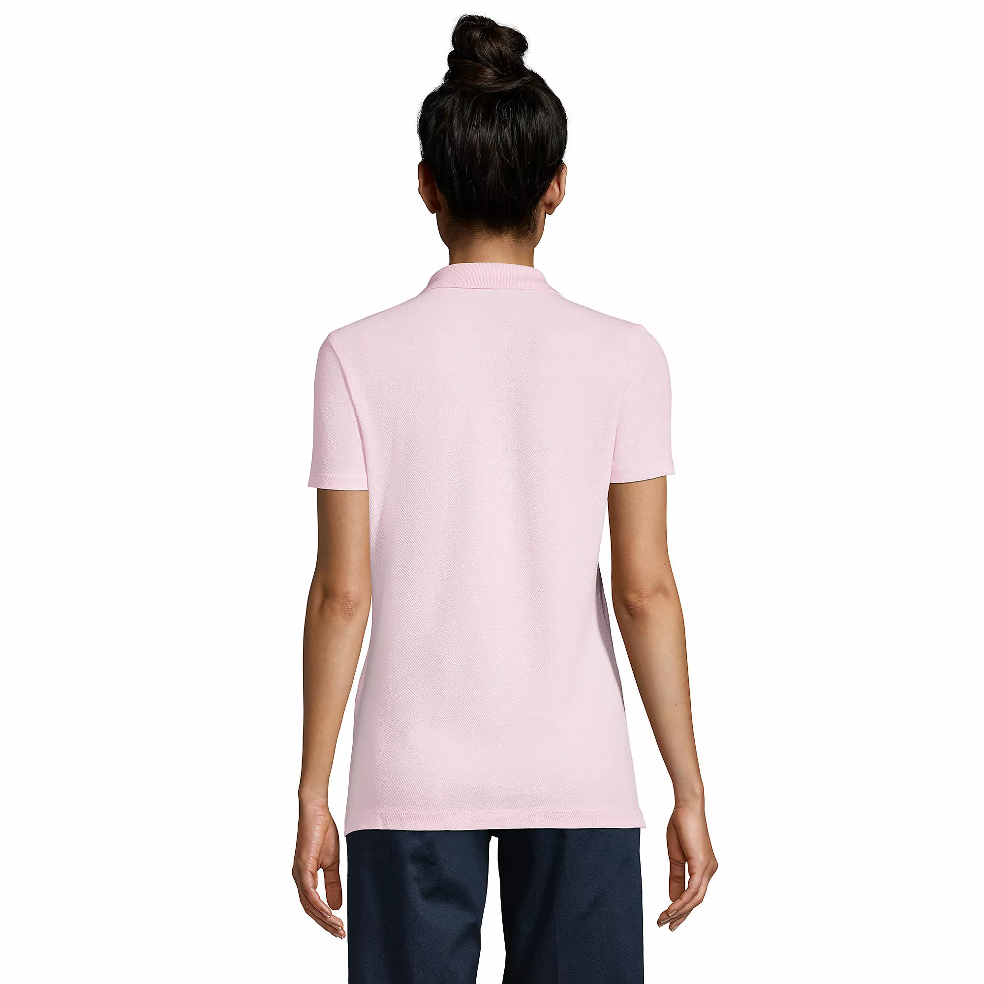 Lands' End Women's Short Sleeve Feminine Fit Mesh Polo Shirt - Image 2