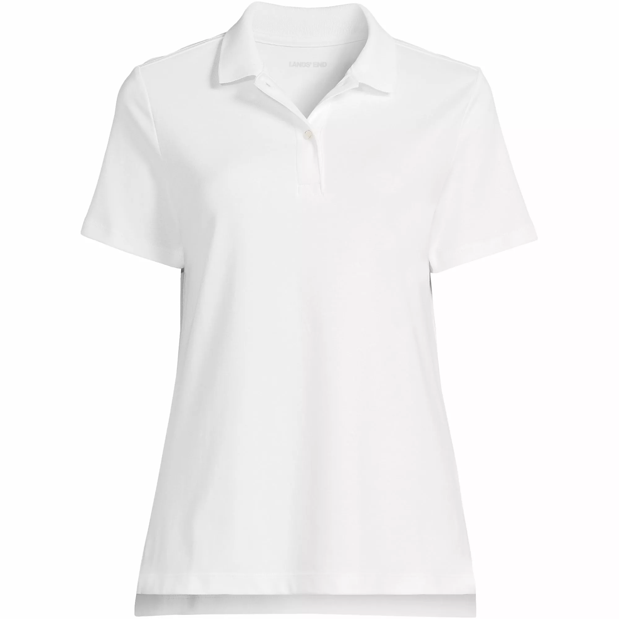 Lands' End Women's Short Sleeve Feminine Fit Interlock Polo Shirt - Image 5