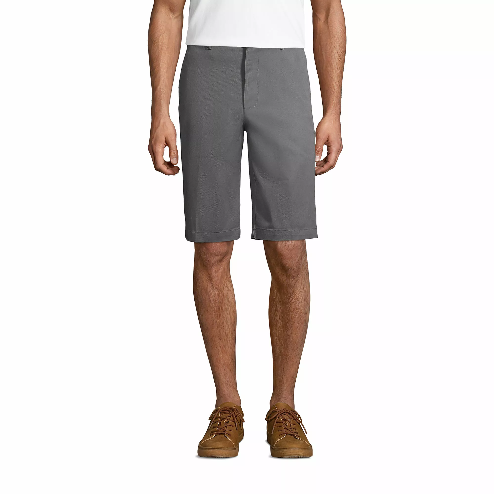 Lands' End Men's Plain Front Blend Chino Shorts