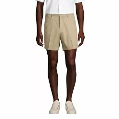 Lands' End Men's Comfort Waist 6 Inch No Iron Chino Shorts