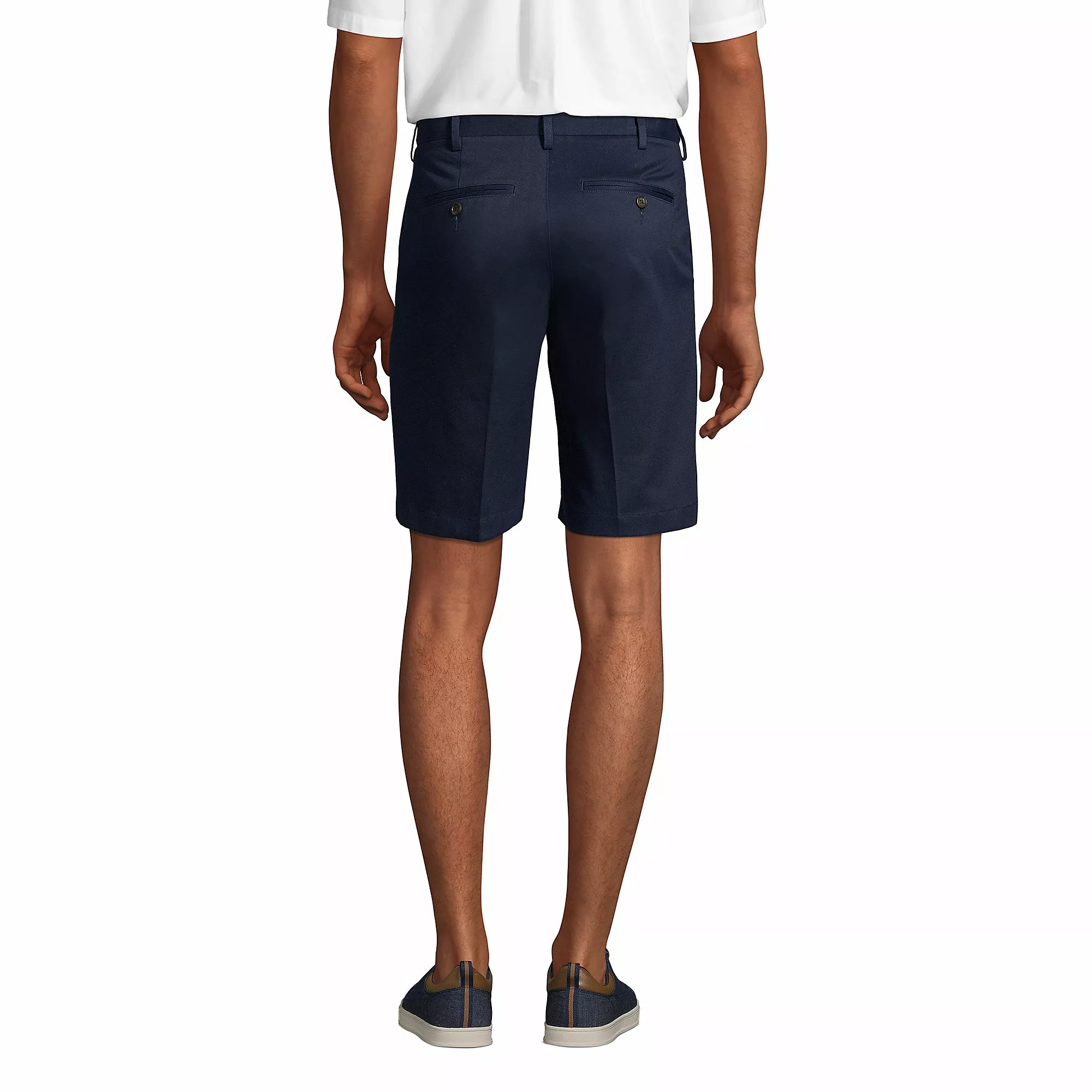 Lands' End Men's Comfort Waist 9 Inch No Iron Chino Shorts - Image 2
