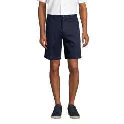 Lands' End Men's Comfort Waist 9 Inch No Iron Chino Shorts