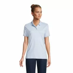 Lands' End Women's Short Sleeve Interlock Polo Shirt