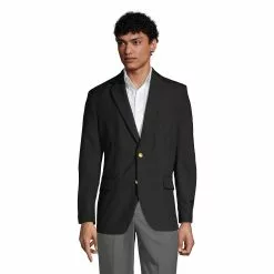 Lands' End Men's Hopsack Blazer