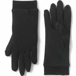 Lands' End Women's Silk Interlock Glove Liner