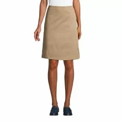 Lands' End Women's Blend Chino Skort Top Of Knee