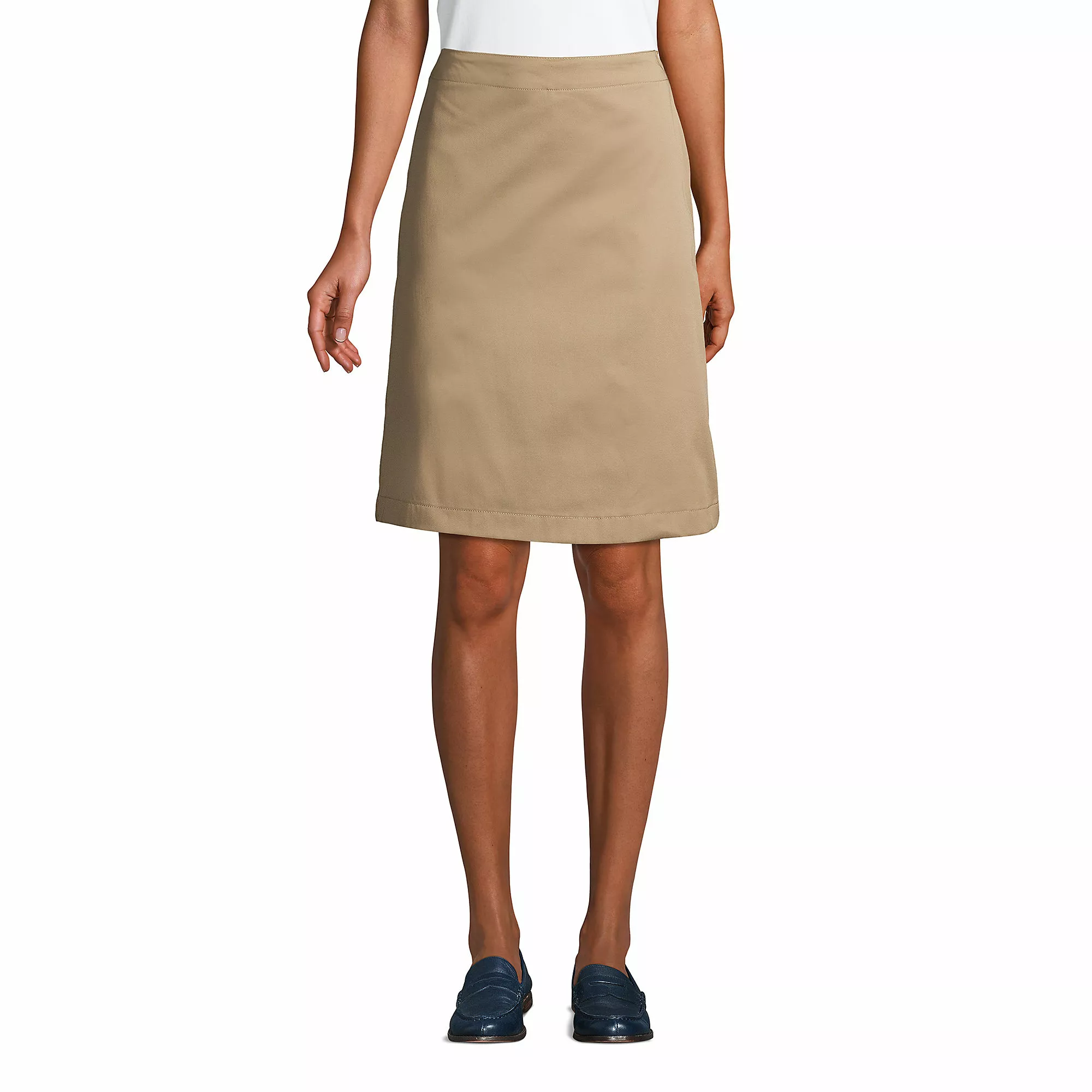 Lands' End Women's Blend Chino Skort Top Of Knee