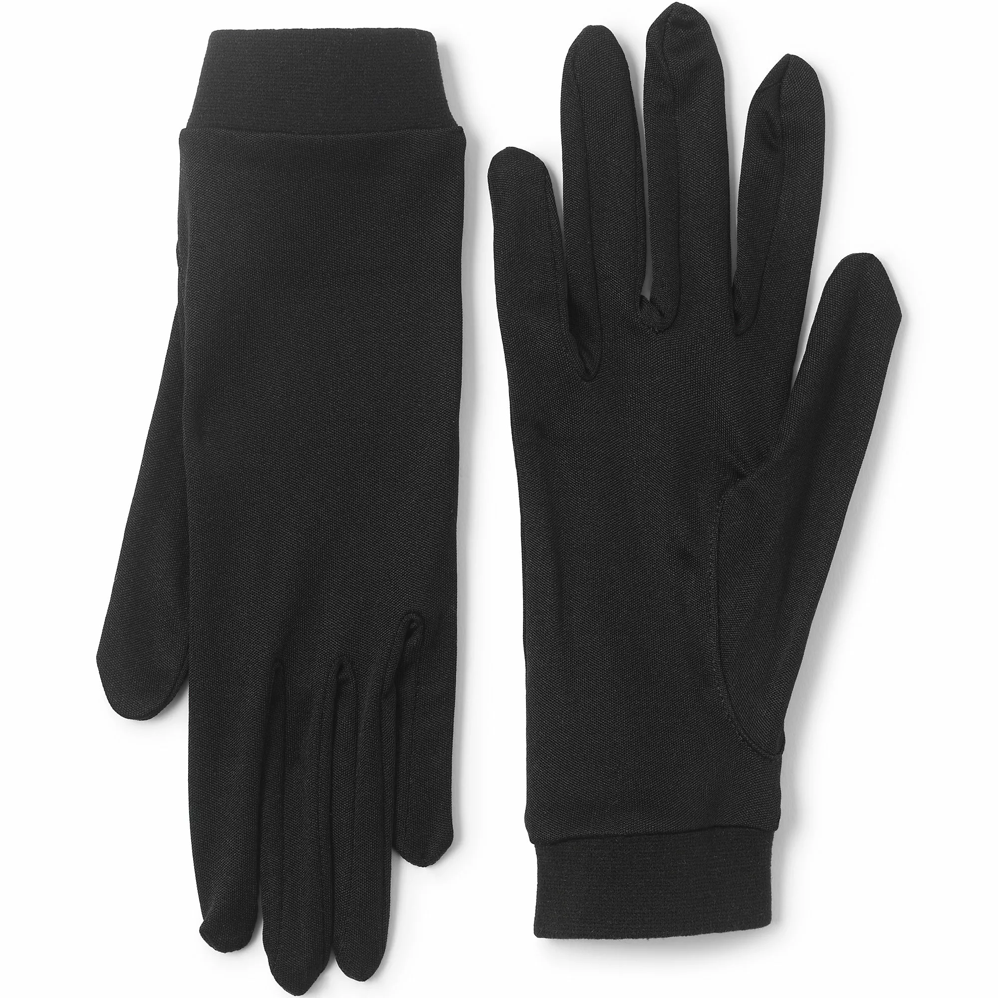 Lands' End Men's Silk Interlock Glove Liner