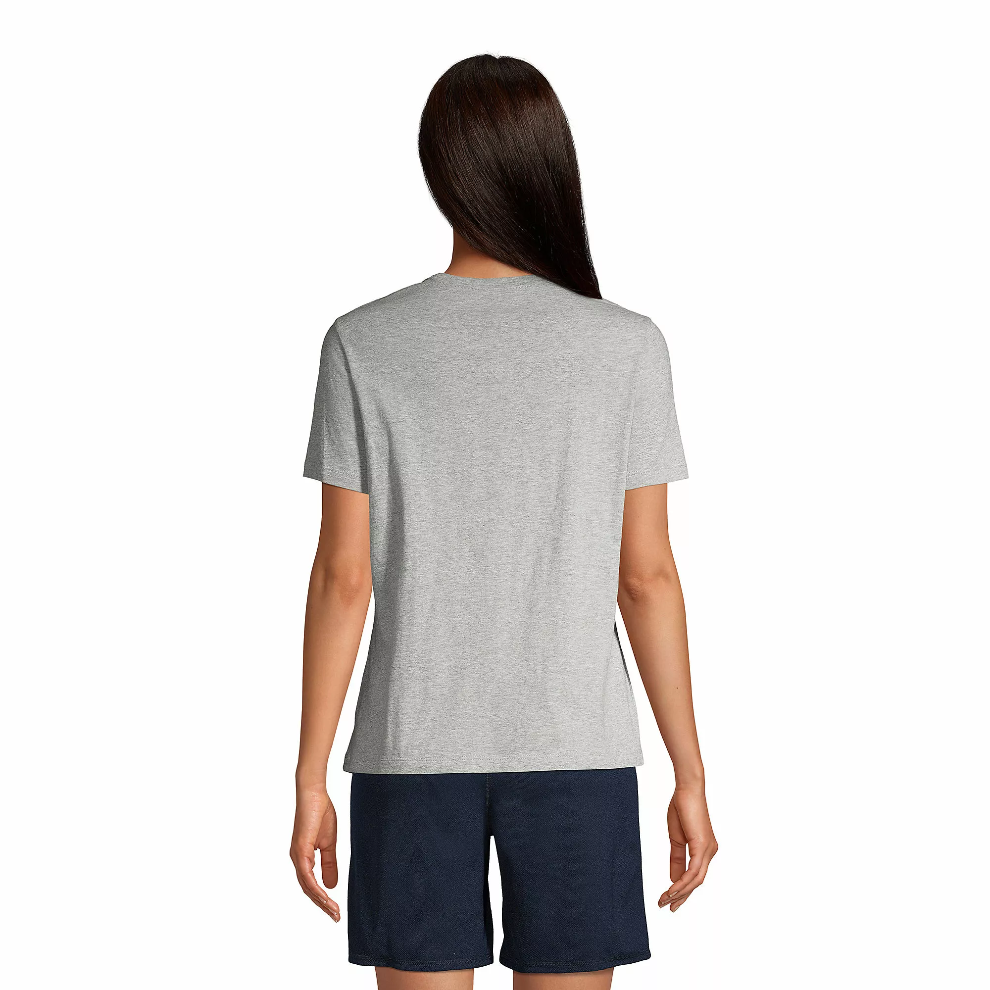 Lands' End Women's Short Sleeve Feminine Fit Essential T-shirt - Image 2