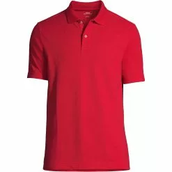 Lands' End Men's Big Short Sleeve Mesh Polo Shirt