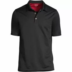 Lands' End Men's Big Short Sleeve Active Pique Polo Shirt