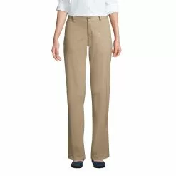 Lands' End Women's Plain Front Stretch Chino Pants