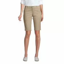 Lands' End Women's Stretch Chino Bermuda Shorts