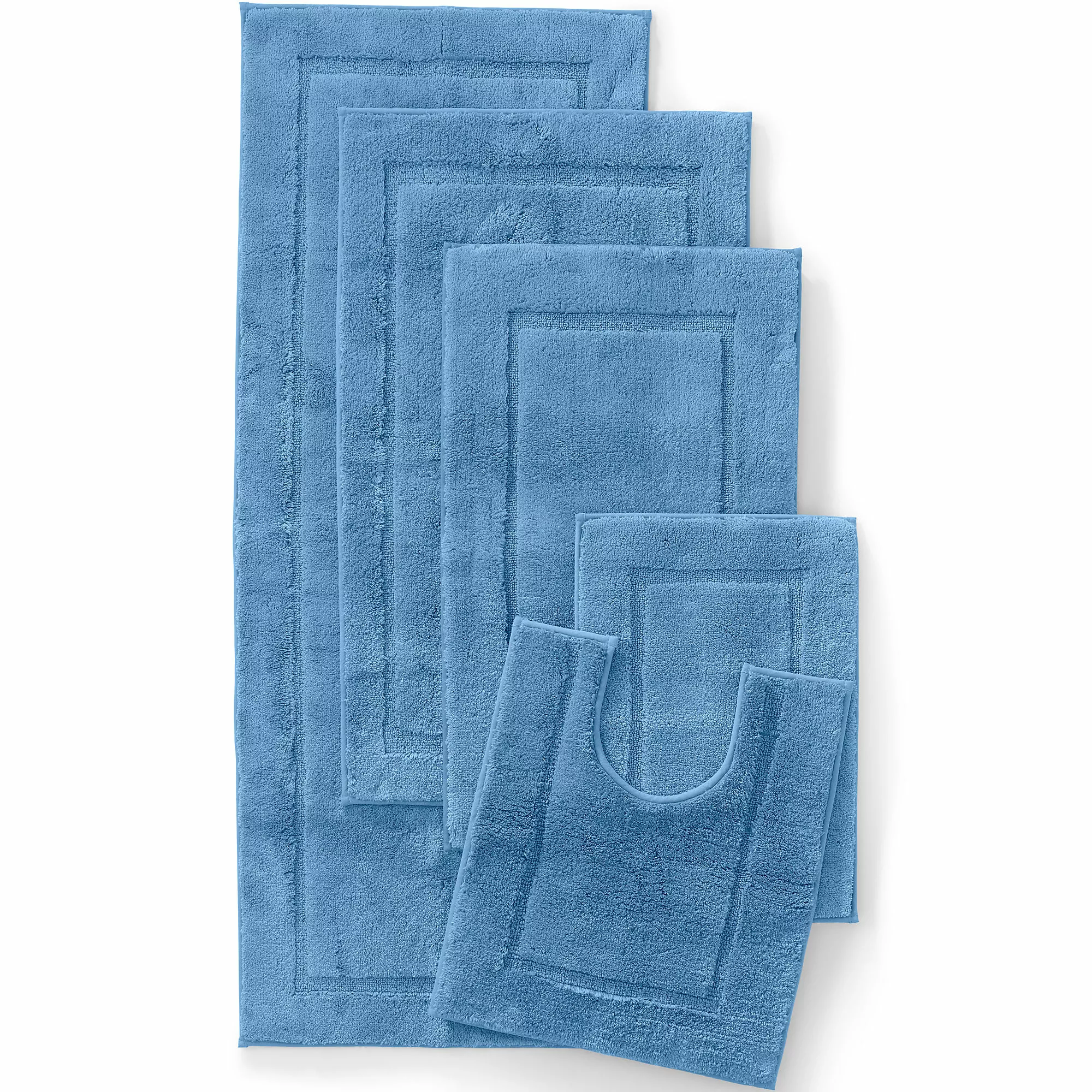 Lands' End Premium Supima Cotton Non-skid Small Bath Rug 16x23 - Image 2