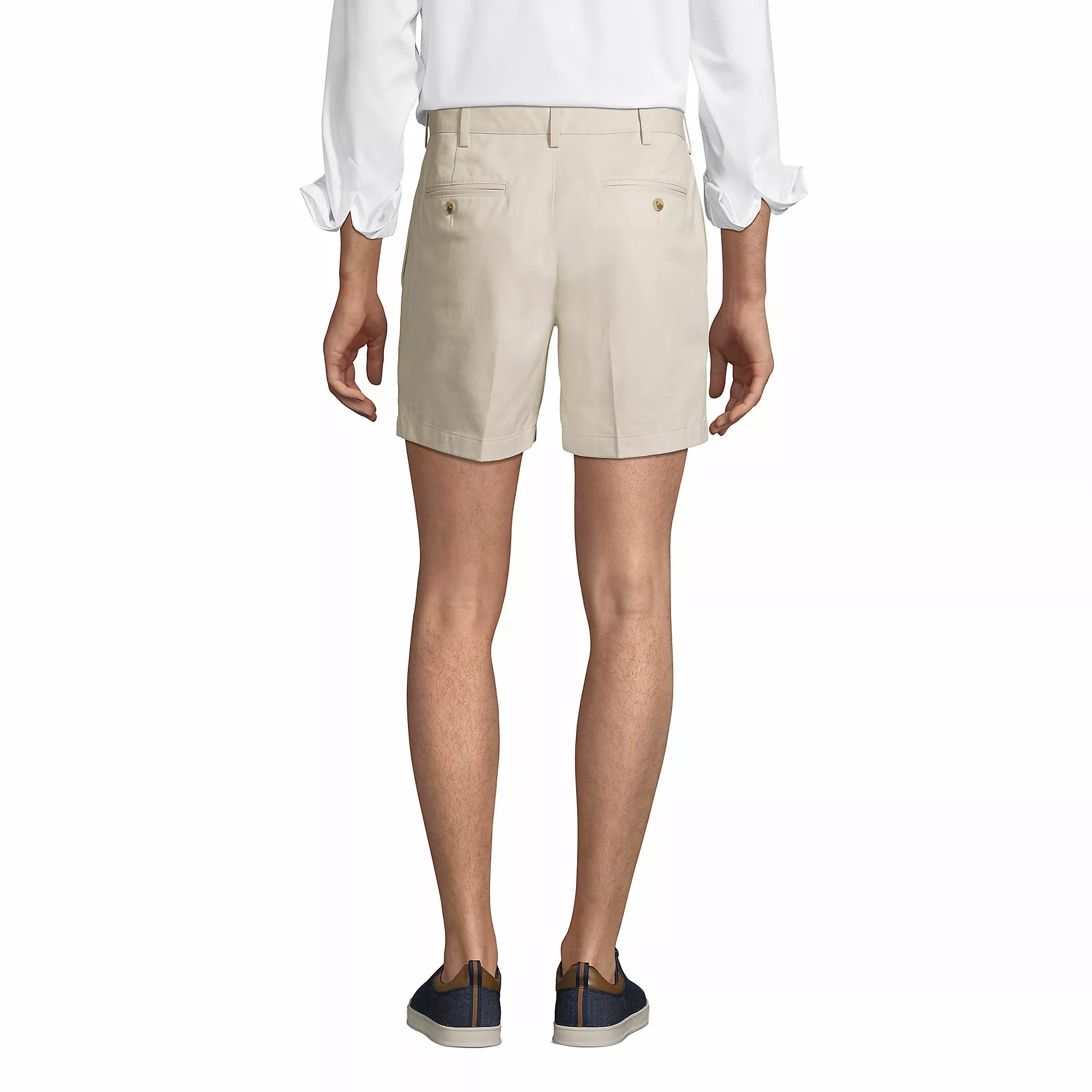 Lands' End Men's Traditional Fit 6 Inch No Iron Chino Shorts - Image 2