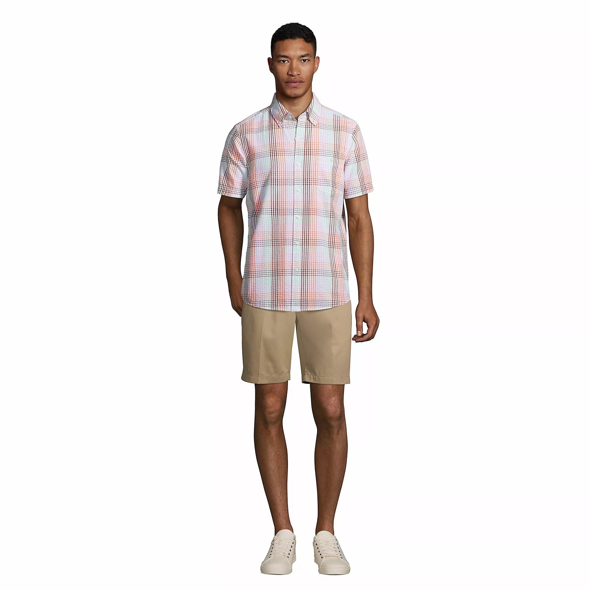 Lands' End Men's Big 9" Traditional Fit No Iron Chino Shorts - Image 4