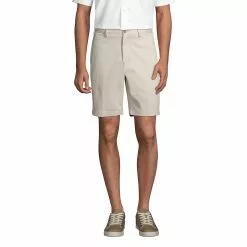 Lands' End Men's Traditional Fit 9 Inch No Iron Chino Shorts