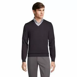 Lands' End Men's Performance V-neck Sweater