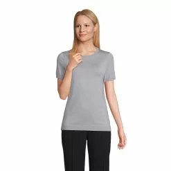 Lands' End Women's Short Sleeve Performance Sweater