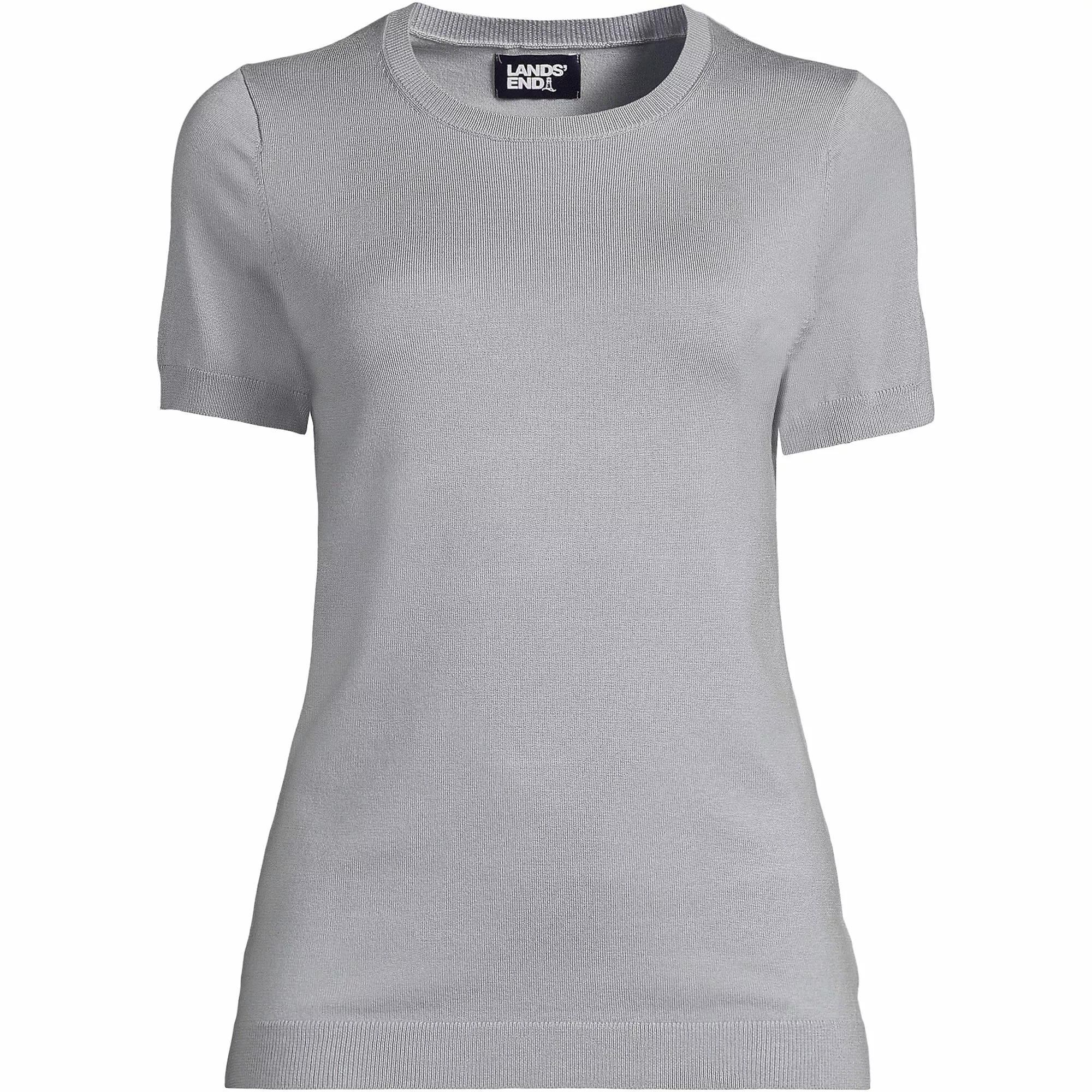 Lands' End Women's Plus Size Short Sleeve Performance Sweater - Image 5