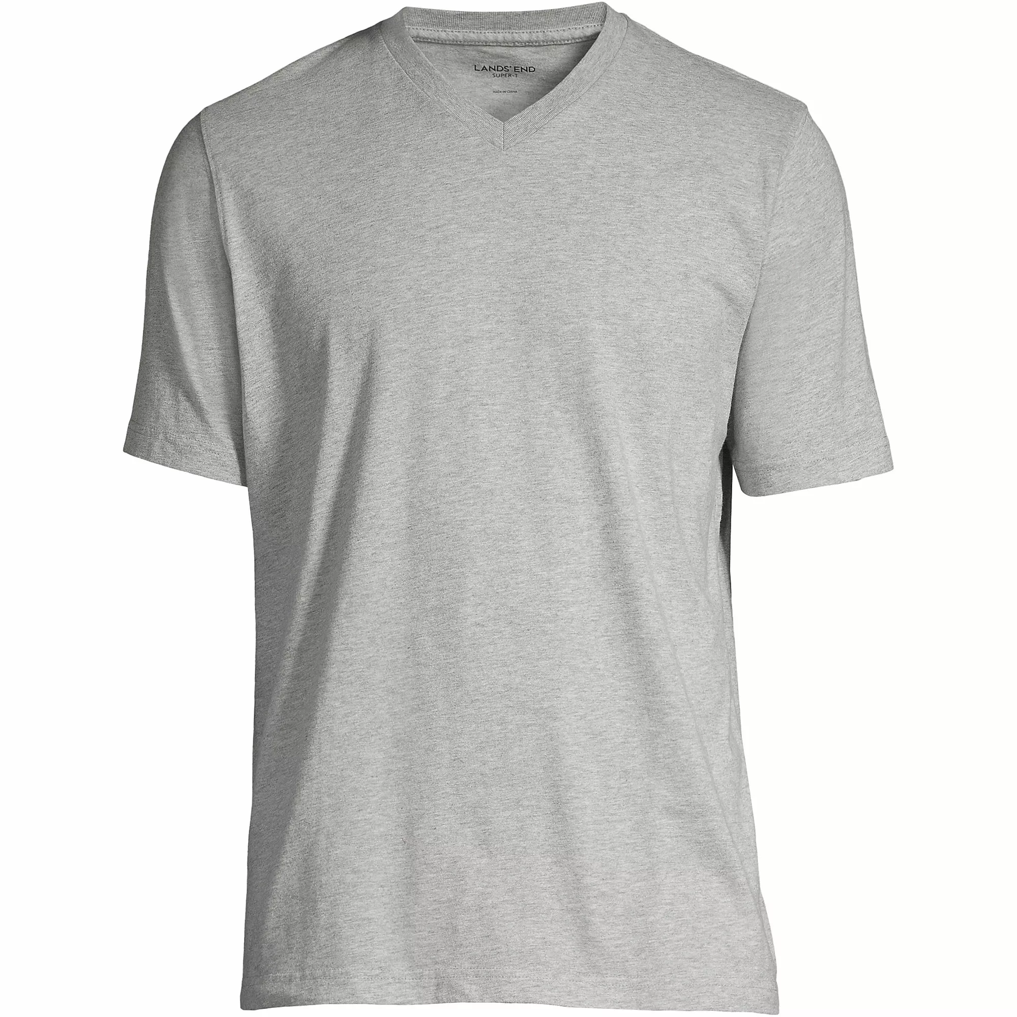 Lands' End Men's Big And Tall Super-T Short Sleeve V-Neck T-Shirt - Image 5