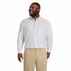Lands' End Men's Big And Tall Traditional Fit Pattern No Iron Supima Oxford Dress Shirt