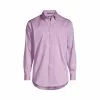 Lands' End Men's Traditional Fit Solid No Iron Supima Pinpoint Buttondown Collar Dress Shirt