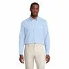 Lands' End Men's Tailored Fit No Iron Solid Supima Cotton Pinpoint Buttondown Collar Dress Shirt