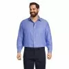 Lands' End Men's Big And Tall Traditional Fit Solid No Iron Supima Pinpoint Straight Collar Dress Shirt
