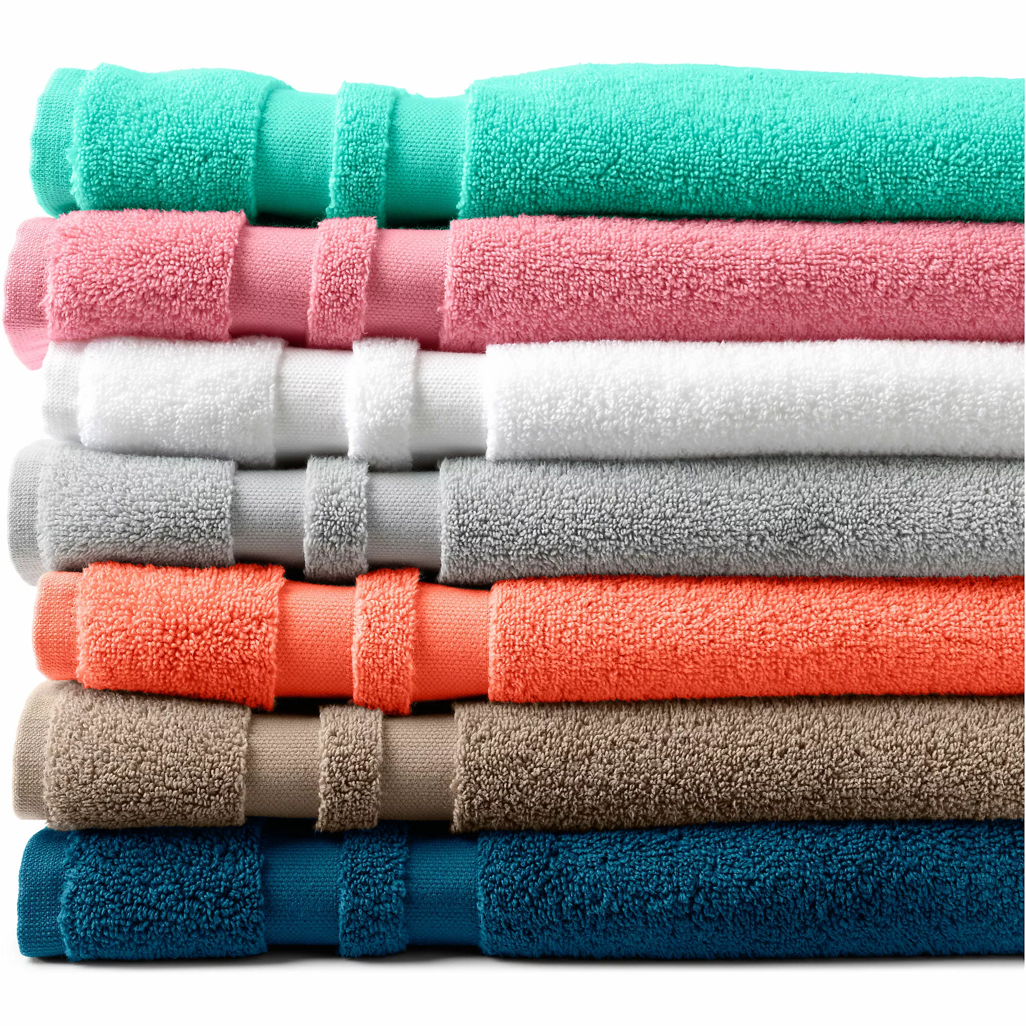 Lands' End Essential Cotton 6-Piece Bath Towel Set - Image 2