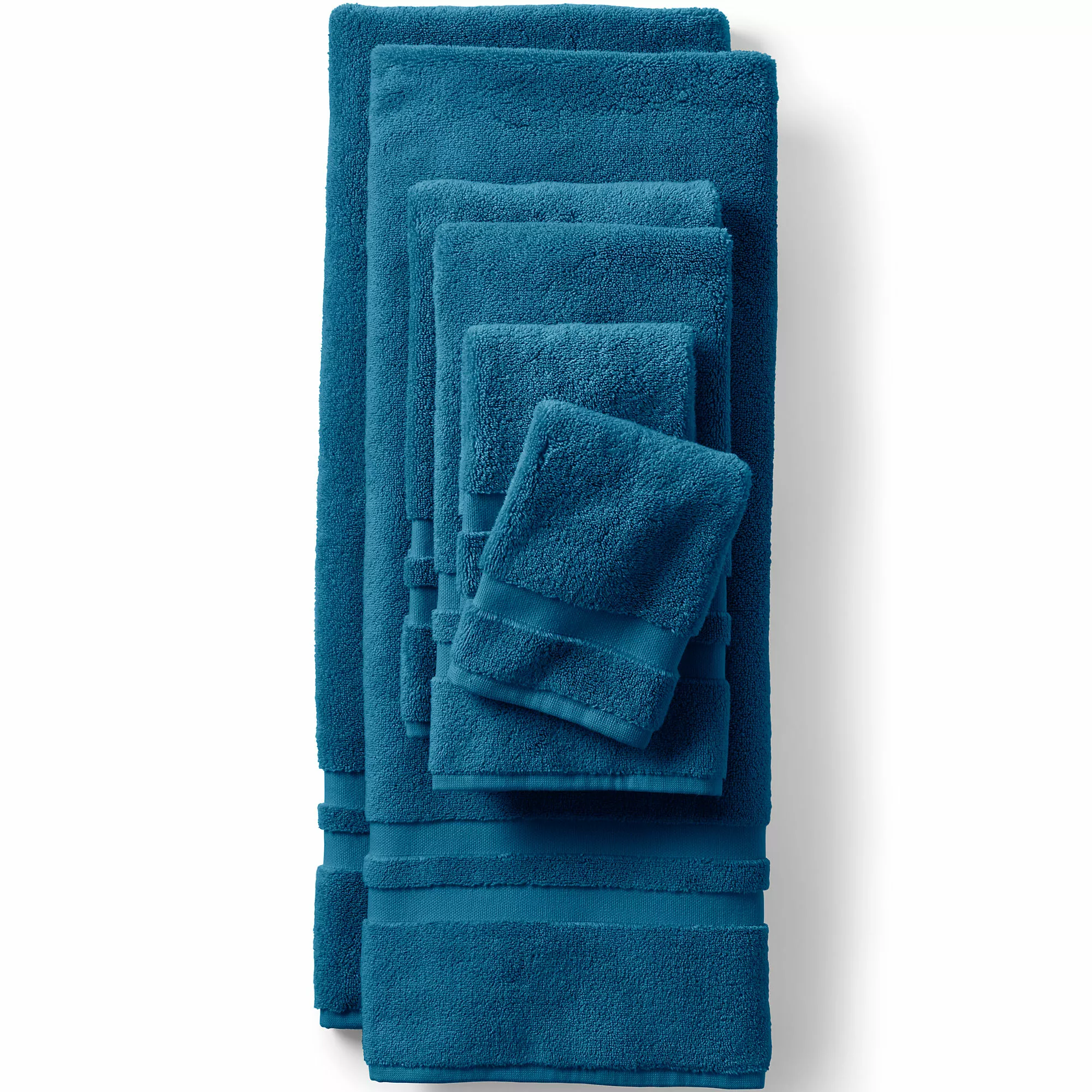 Lands' End Essential Cotton 6-Piece Bath Towel Set