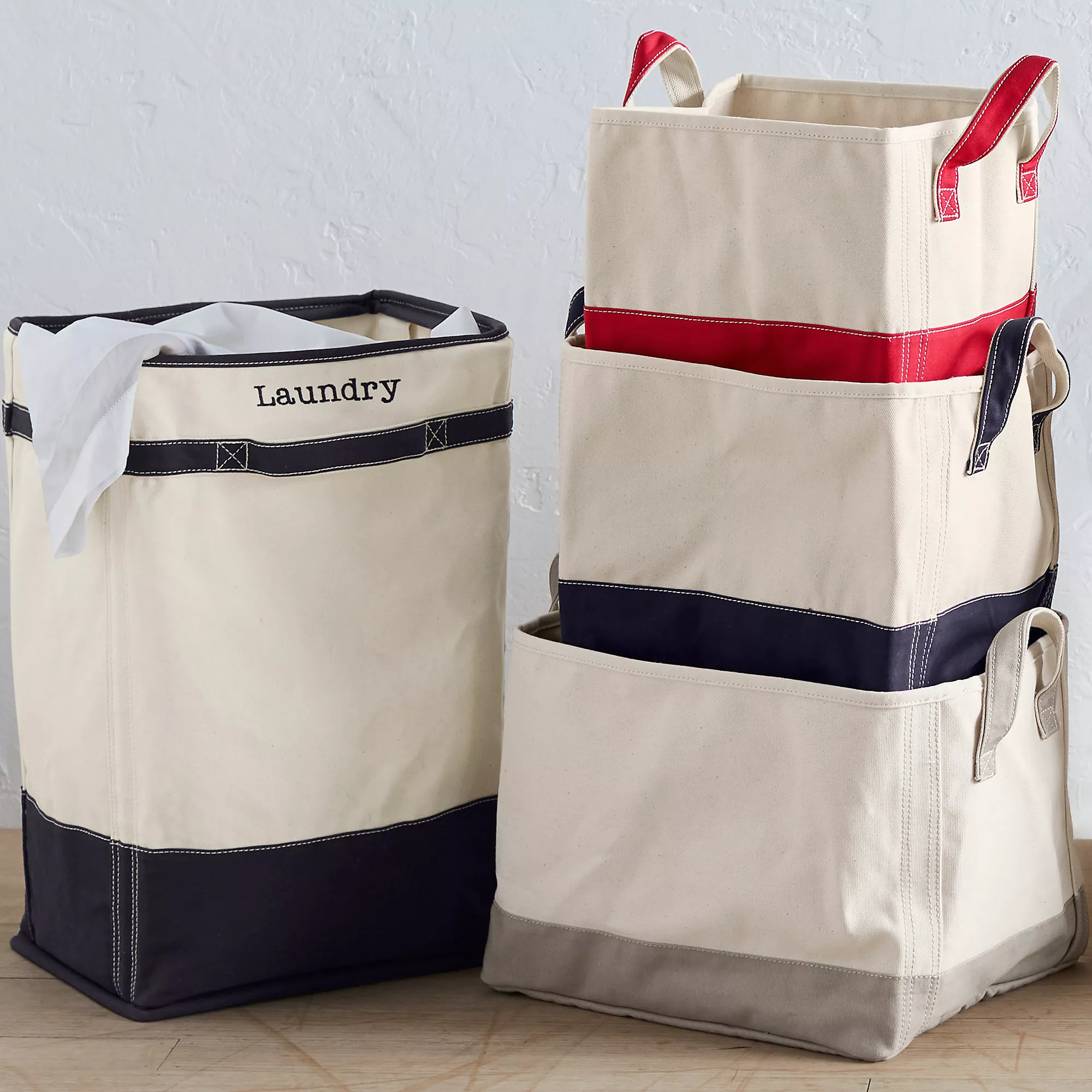 Lands' End Canvas Laundry Hamper - Image 2