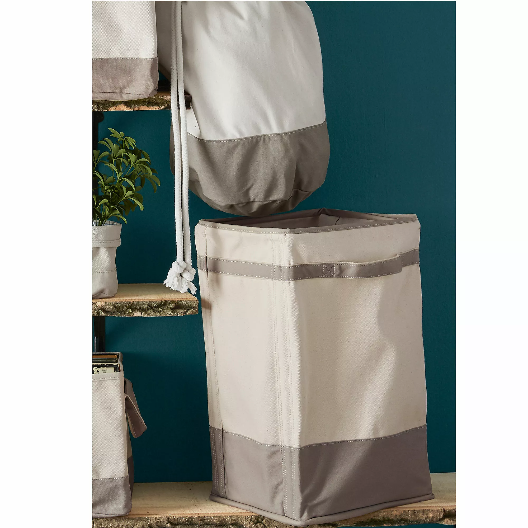 Lands' End Canvas Laundry Hamper - Image 3
