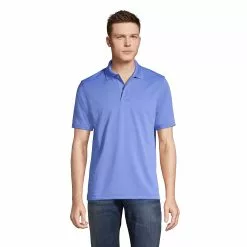 Lands' End Men's Short Sleeve Polyester Polo