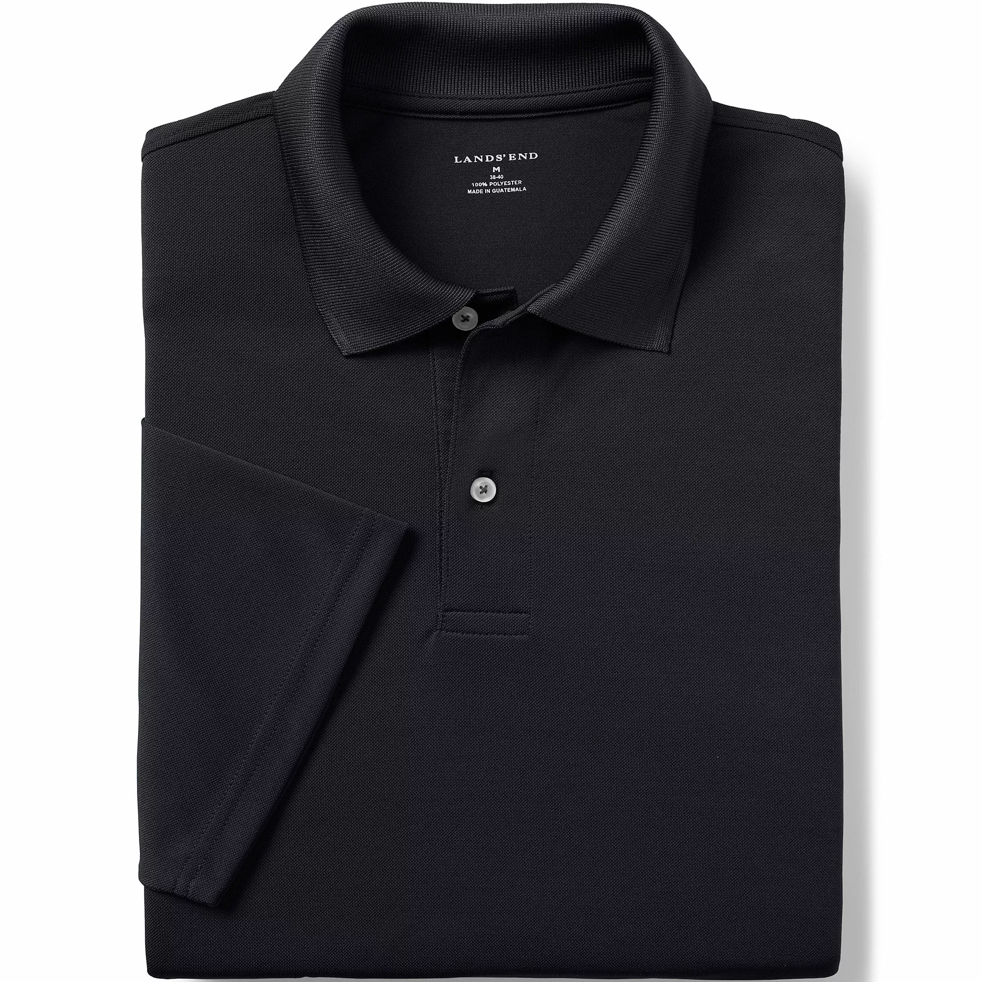 Lands' End Men's Big Short Sleeve Polyester Polo - Image 2