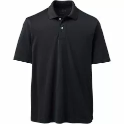 Lands' End Men's Big Short Sleeve Polyester Polo