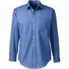 Lands' End Men's Long Sleeve Tailored Straight Collar Broadcloth Dress Shirt