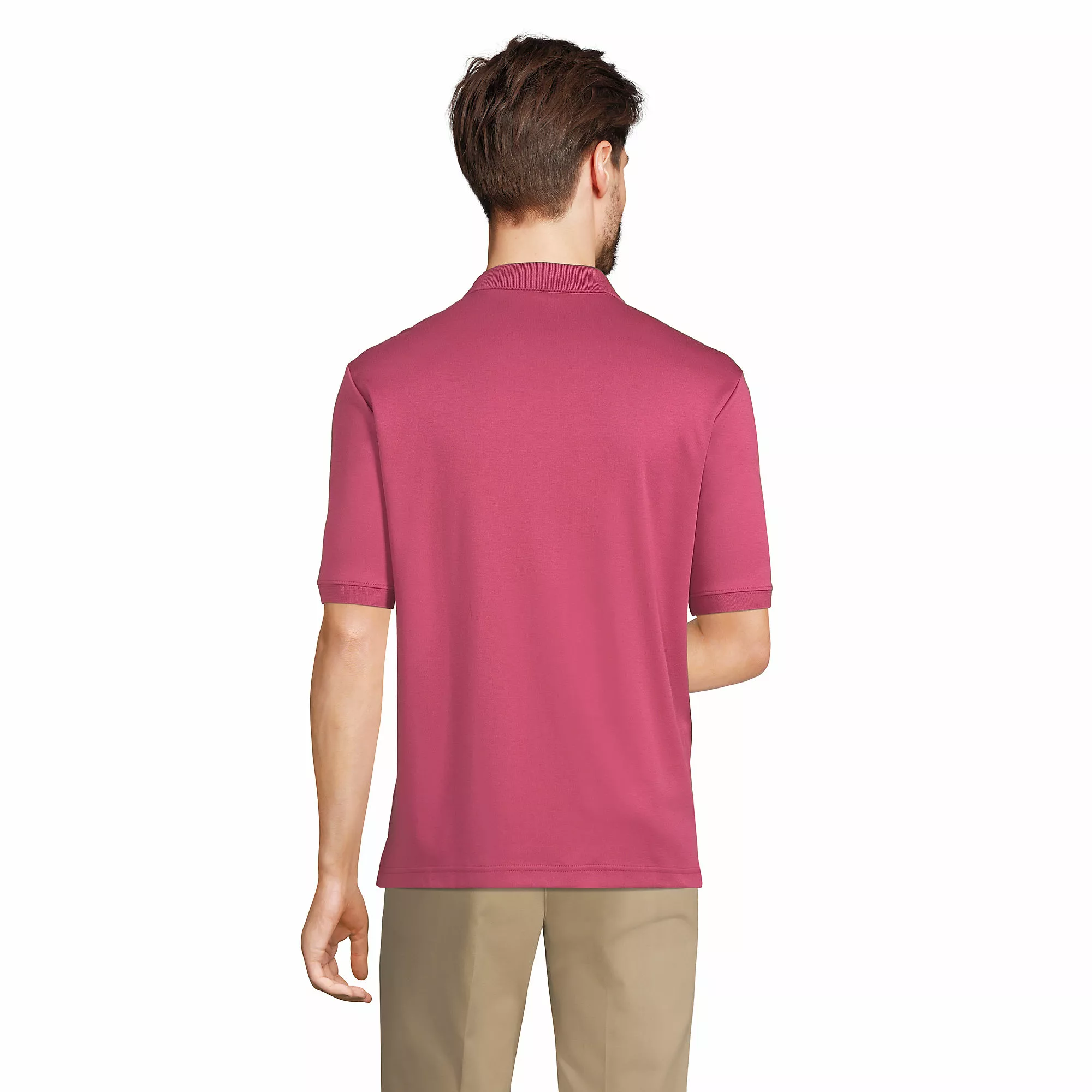 Lands' End Men's Short Sleeve Super Soft Supima Polo Shirt - Image 2